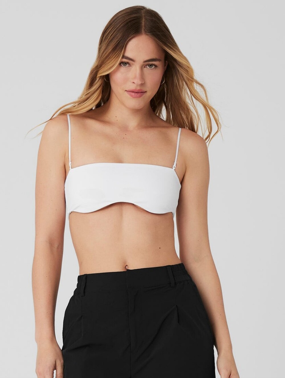 Alo Yoga Airbrush Socialite Bandeau - White - S